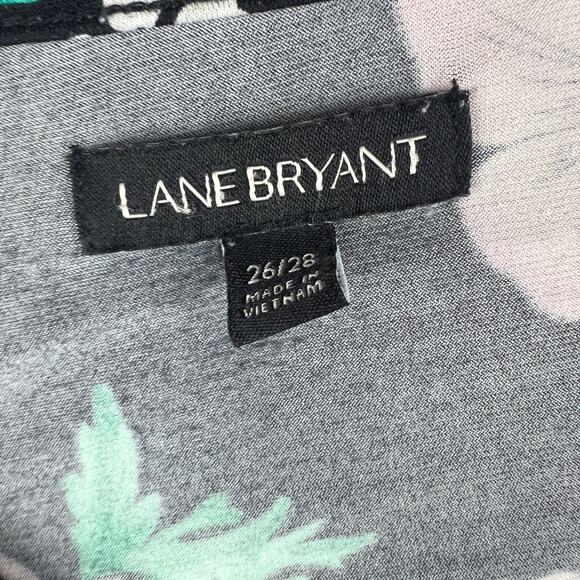 Lane Bryant Neck Cowl Floral Top Size 26/28 - Picture 3 of 3